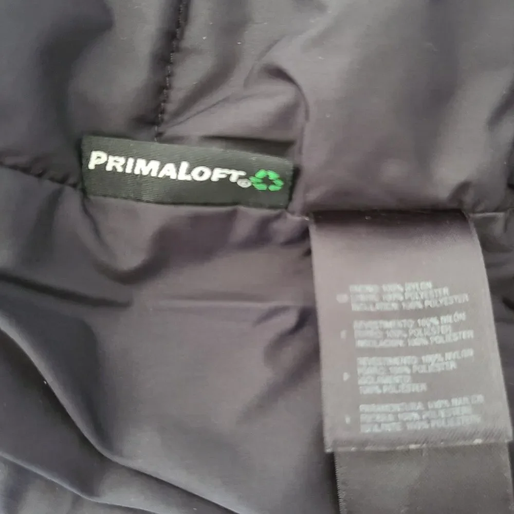 The North Face Primaloft Insulated Vest Men's Large Black Full Zip Puffer